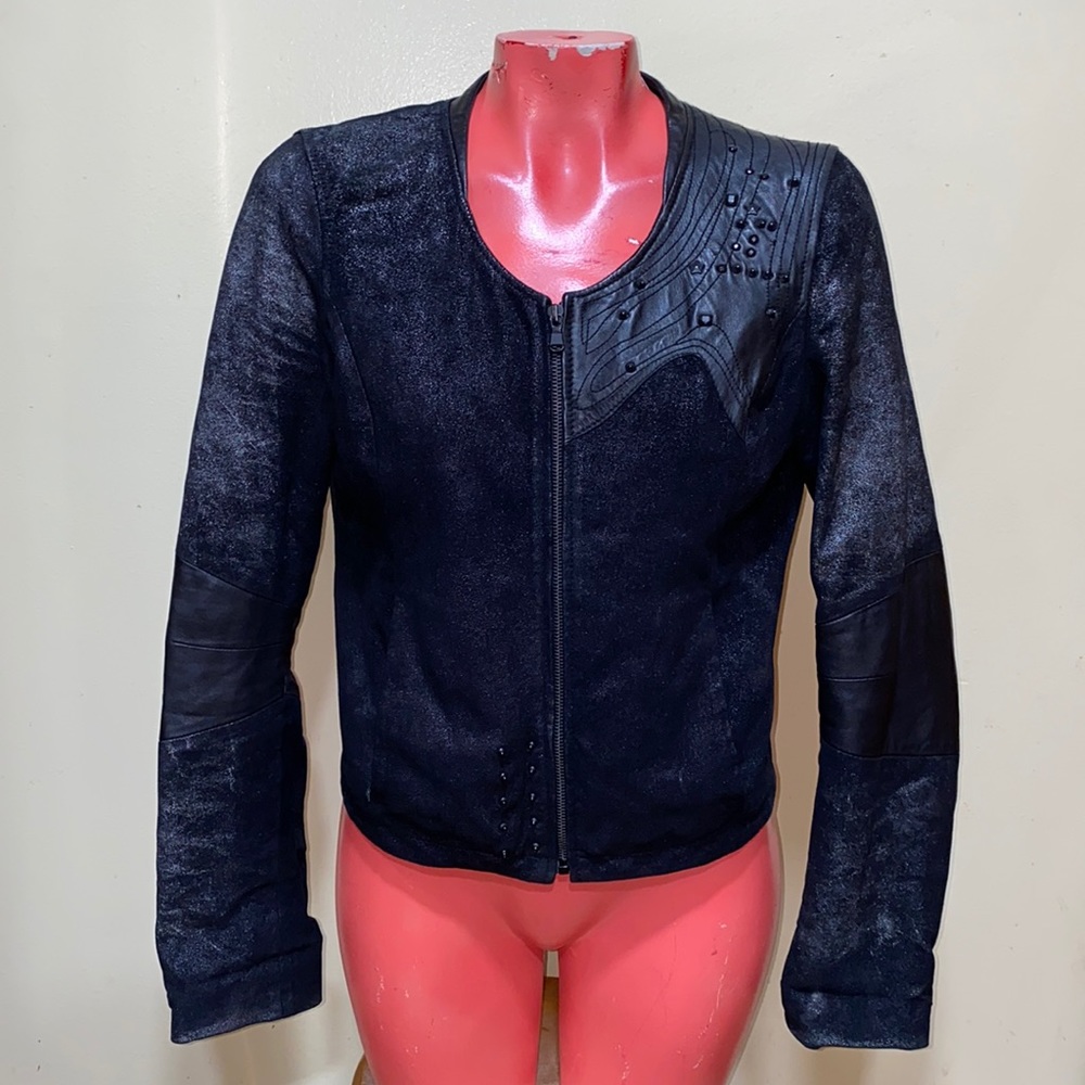 Diesel studded leather jacket